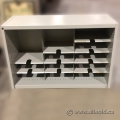 Grey Metal 12 Slot Pigeon Hole Paper And Mail Sorter